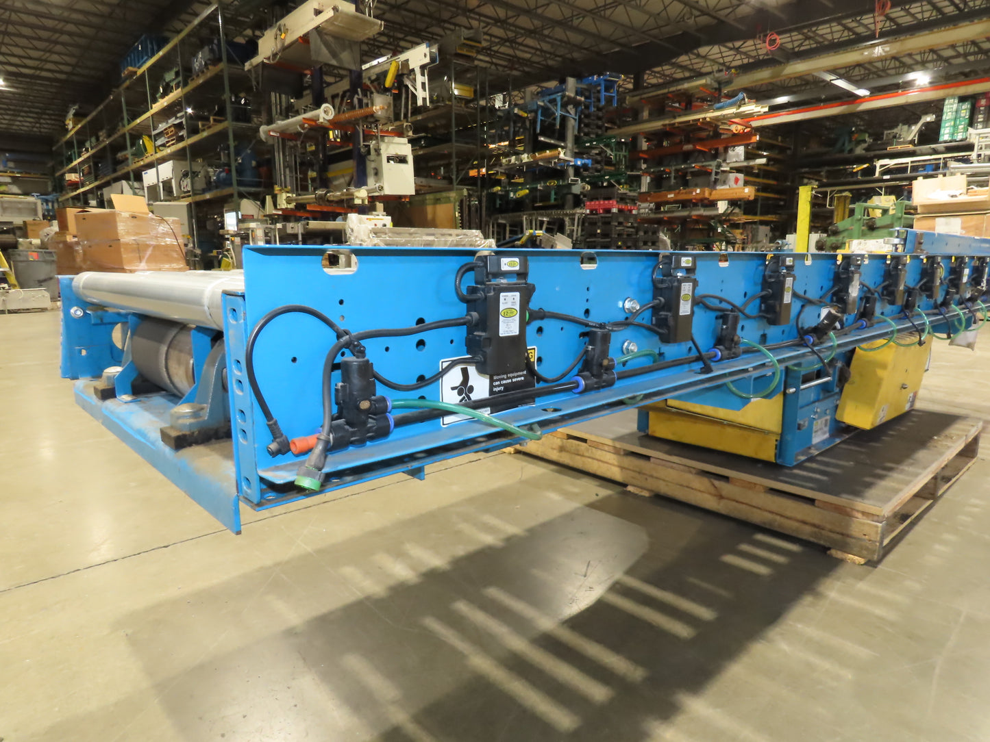 Hytrol ABEZ 30"x 11' EZLogic Accumulation Roller Conveyor 27"BF Center Drive 3PH