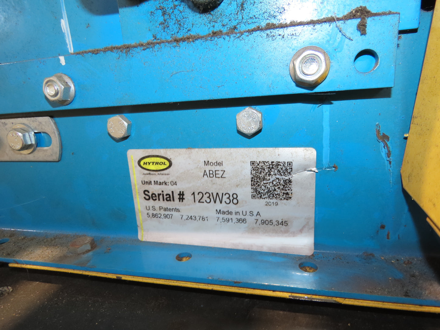 Hytrol ABEZ 30"x 11' EZLogic Accumulation Roller Conveyor 27"BF Center Drive 3PH