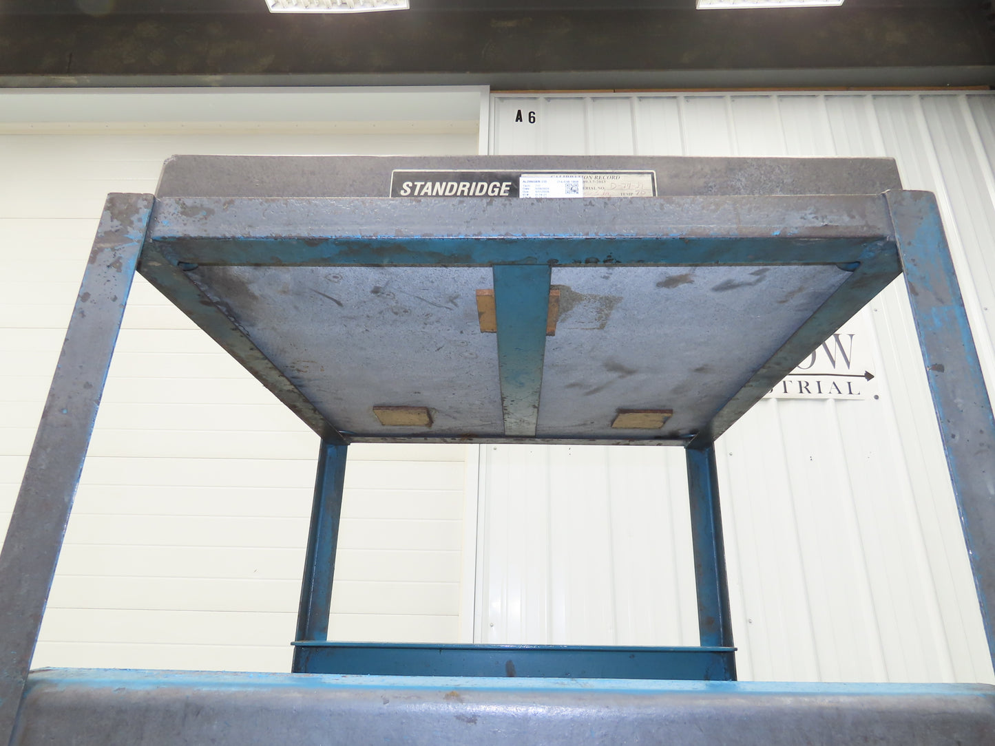 Standridge Black Granite Surface Inspection Plate 24 x 24 x 3" Metal Stand
