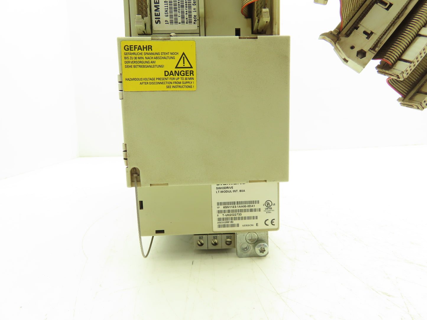 Siemens 6SN1123-1AA00-0DA1 SIMODRIVE 611 Single Axis Power Module 80A w/Control