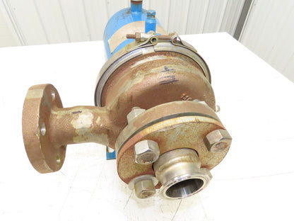 Chempump Dynapump JC-3K-1S Stainless Centrifugal Pump 1.5x2" Flange 6Hp 460V 3PH