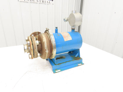 Chempump Dynapump JC-3K-1S Stainless Centrifugal Pump 1.5x2" Flange 6Hp 460V 3PH