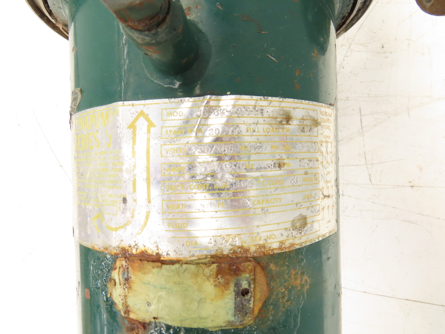 Chempump Dynapump JC-3K-152-1S Stainless Centrifugal Pump 1.5x2" Flange 460V 3PH