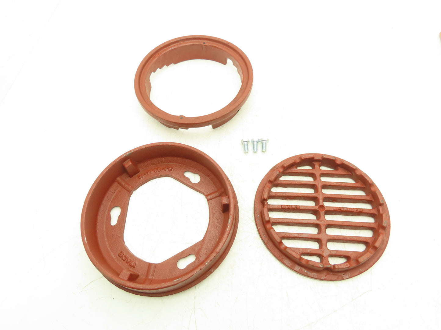 Wade 1300.FLDR 8" Top Assembly Floor Drain Cast Iron Collar Adapter Grate HDW