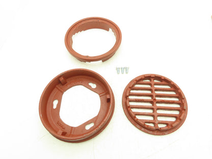 Wade 1300.FLDR 8" Top Assembly Floor Drain Cast Iron Collar Adapter Grate HDW