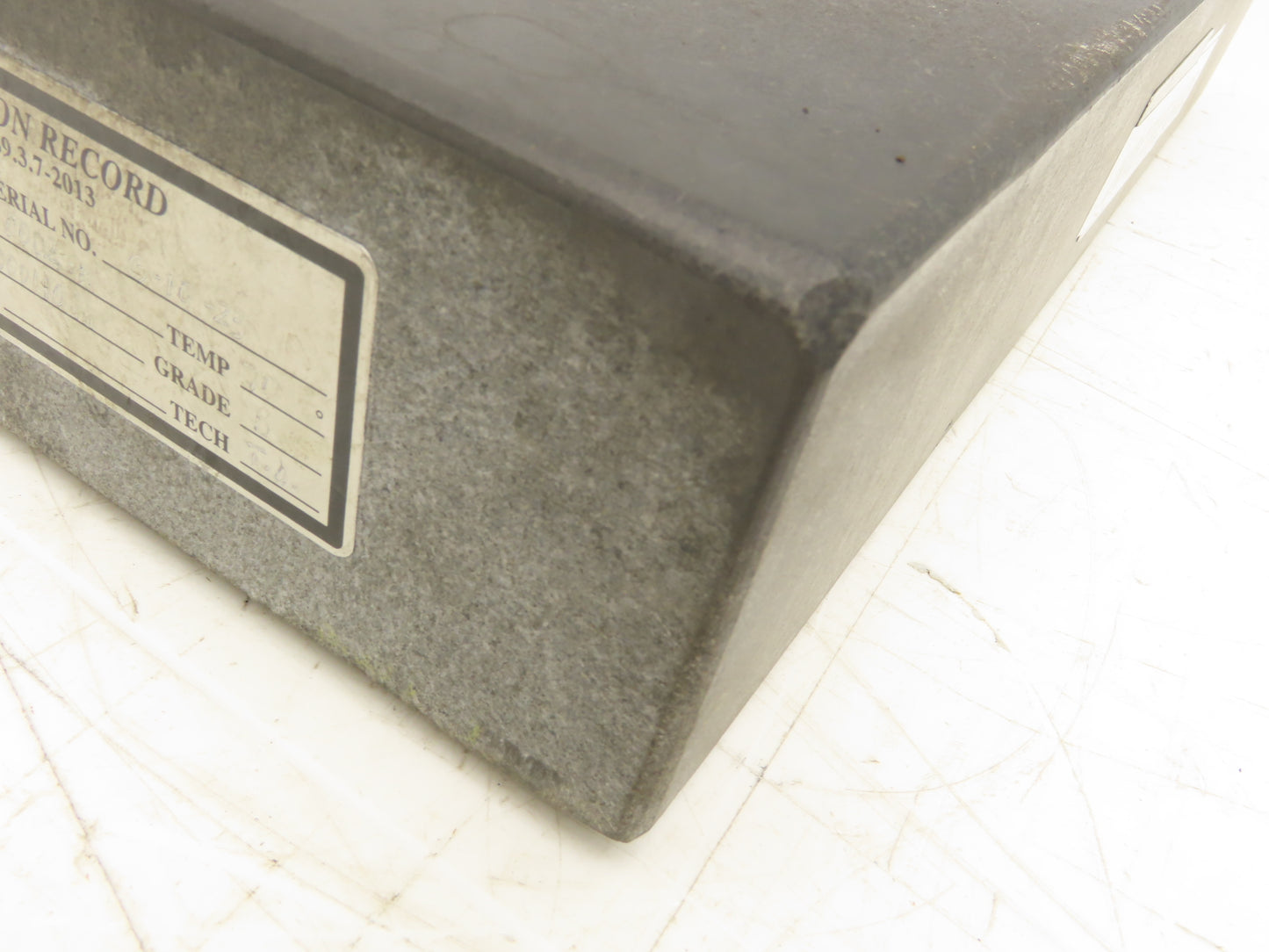 Standridge Granite Surface Inspection Plate 18 x 12 x 3" Tool Room Out of Gauge