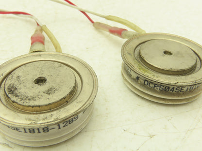 Mitel DCR604SE1818-1289 Thyristor Puck Rectifier Diode 1.5" Dia Lot of 2