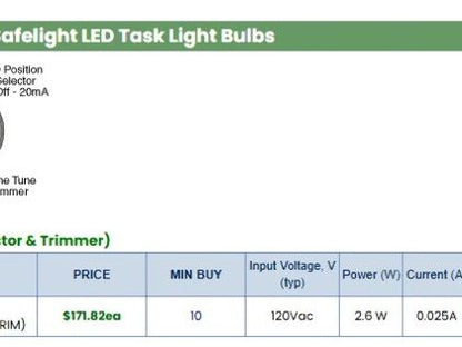 Ledtronics BSD-1260-001AW LED Right Angle Darkroom Safelight Adjustable Lot of 2