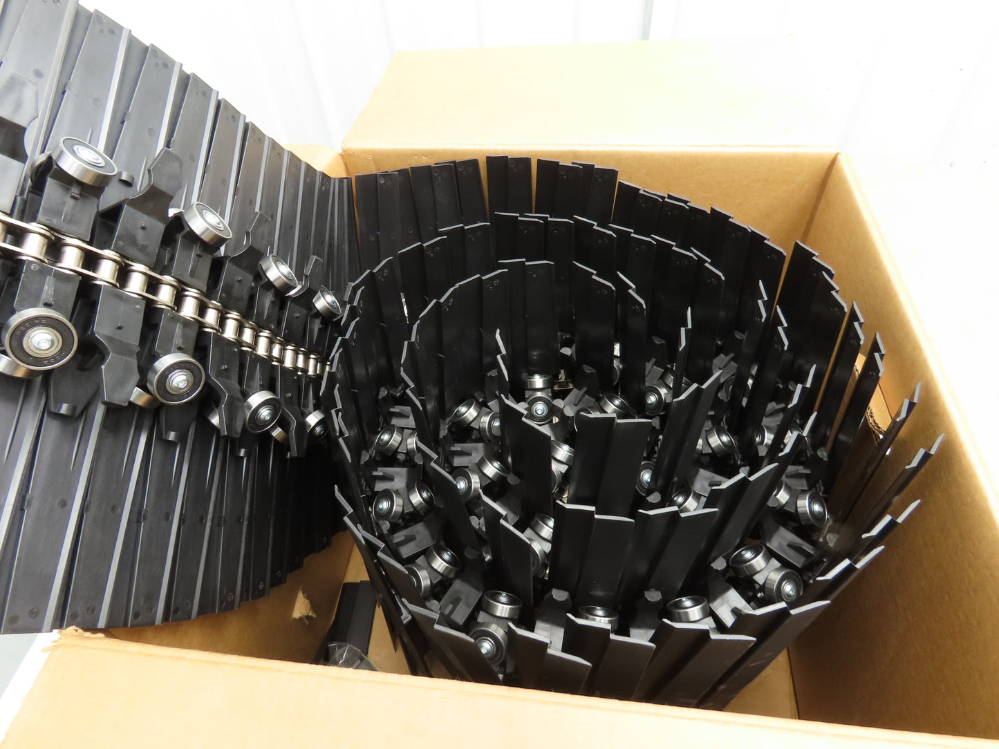 Ryson Elevating Spiral Conveyor 16" Slat Belt Replacement 63SB Chain 10' Length