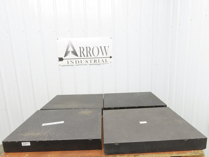 Granite Surface Inspection Plate 24 x 18 x 3" Tool Room Out of Gauge Lot of 4