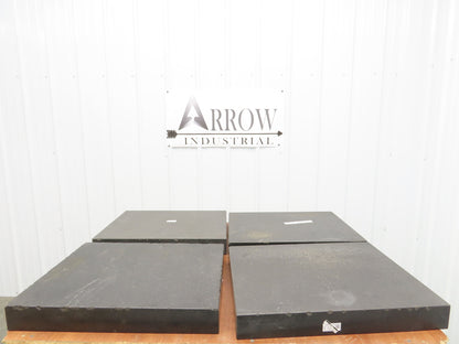 Granite Surface Inspection Plate 24 x 18 x 3" Tool Room Out of Gauge Lot of 4