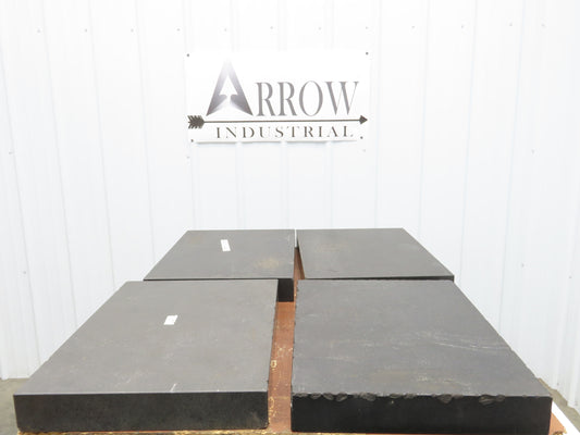 Granite Surface Inspection Plate 24 x 18 x 3" Tool Room Out of Gauge Lot of 4