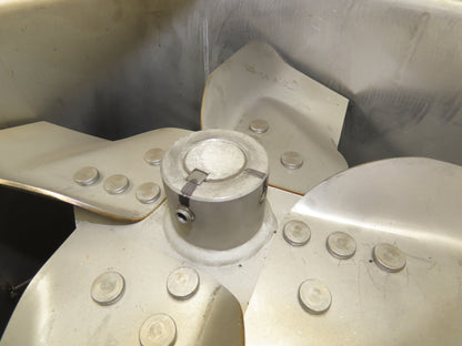 Cincinnati Fan Tubeaxial Fan 15" 2985 RPM 1-1/2Hp 230/460V 3Ph Stainless Belt Dr