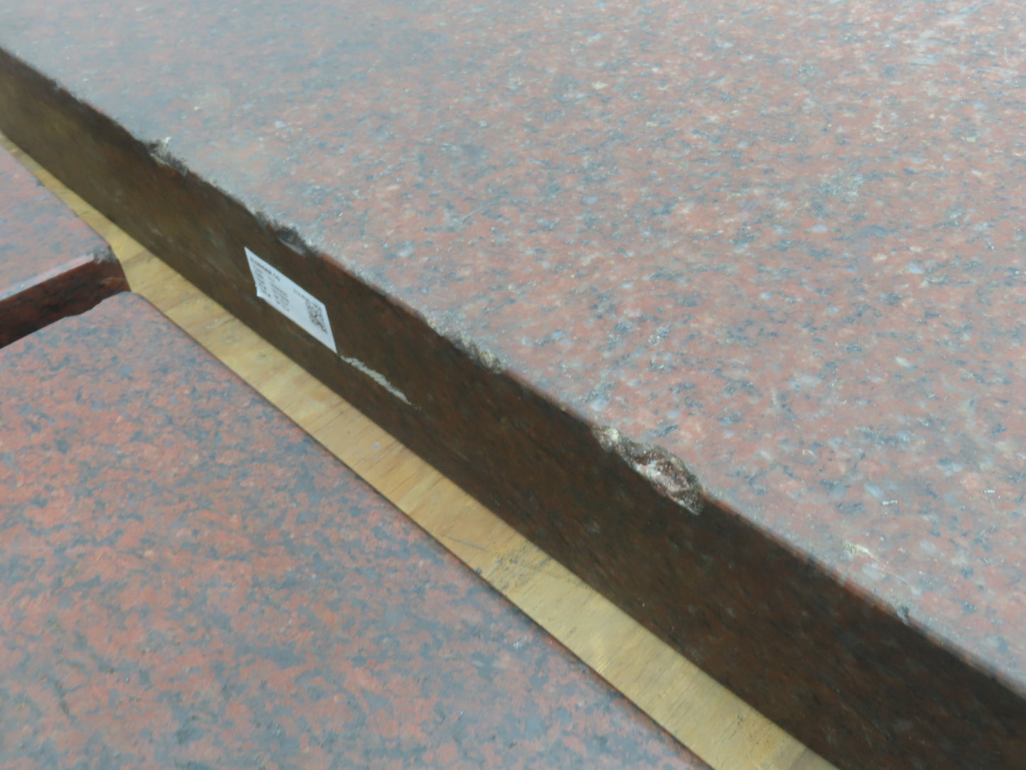 Red Granite Surface Inspection Plate 24 x 18 x 3" Out of Gauge Lot of 3