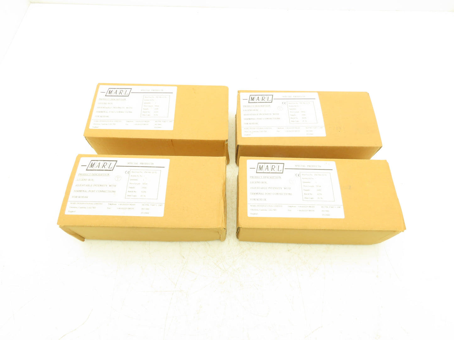 Marl 054-906-22-51 LED Bulkhead Very Low Intensity Yellow 24VDC Lot of 4