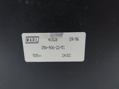 Marl 054-906-22-51 LED Bulkhead Very Low Intensity Yellow 24VDC Lot of 4