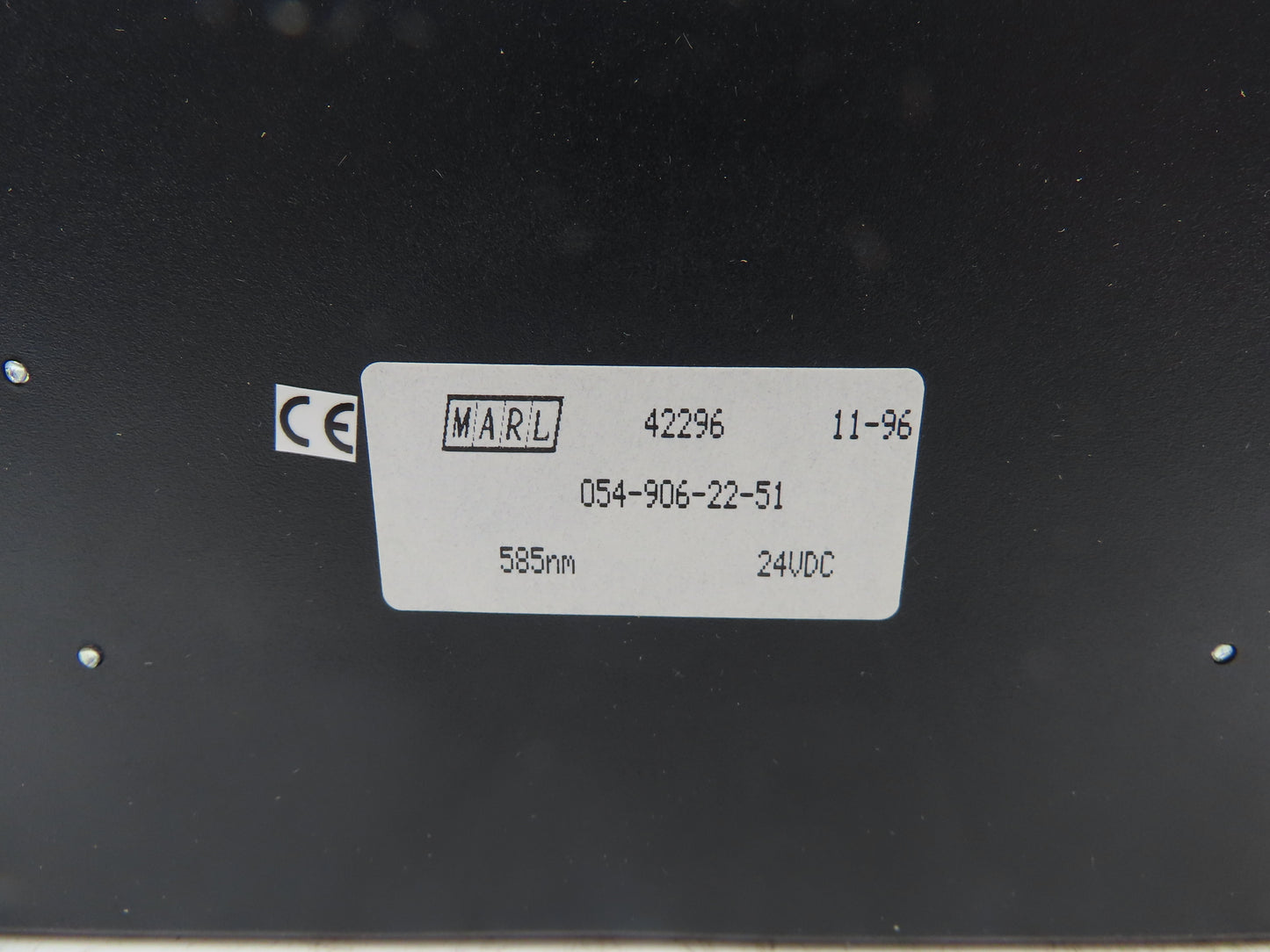 Marl 054-906-22-51 LED Bulkhead Very Low Intensity Yellow 24VDC Lot of 3
