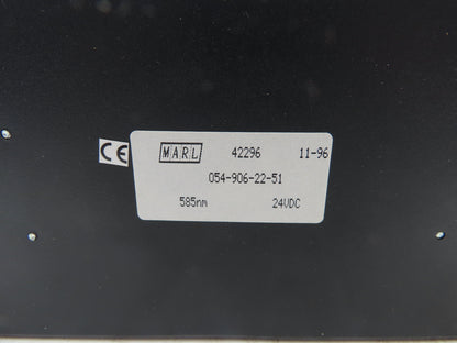 Marl 054-906-22-51 LED Bulkhead Very Low Intensity Yellow 24VDC Lot of 3