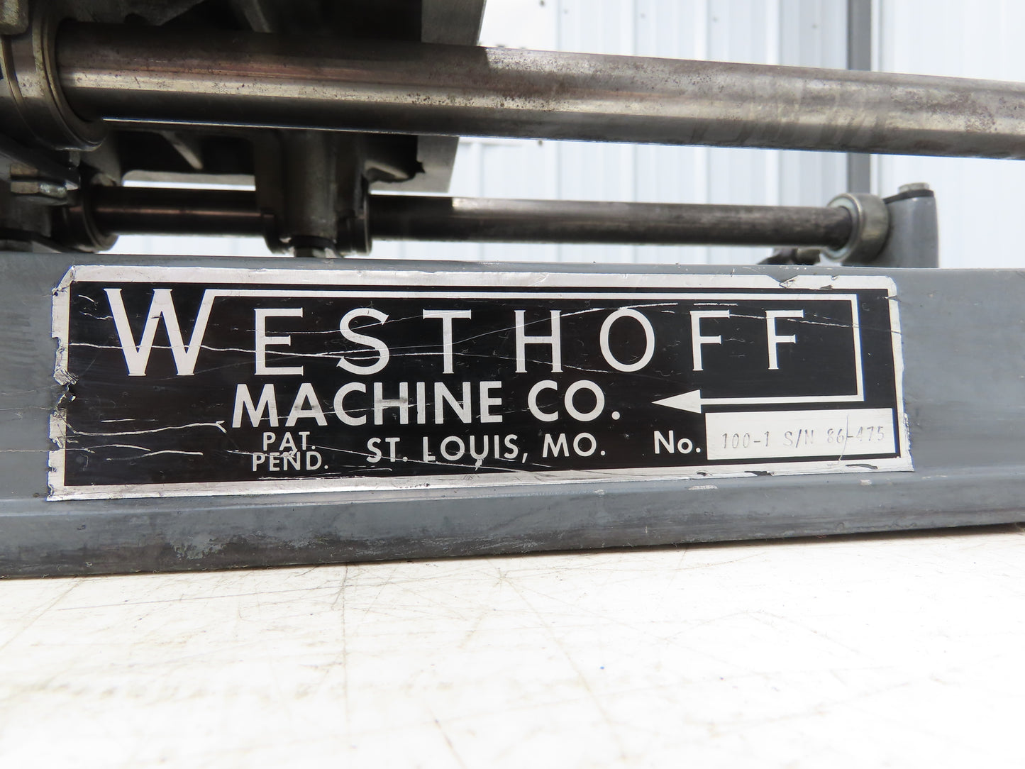 Westhoff Machine 100-1 Horizontal Drill Press Milling Machine 120VAC *Read