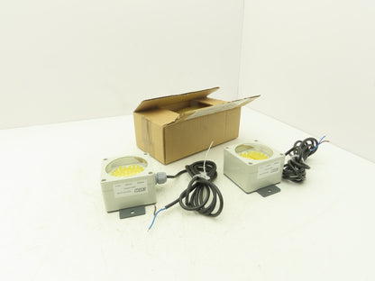 Marl 020-925-22-89 LED Cluster Light Yellow Clear Lens 24VDC W Cable Lot of 2