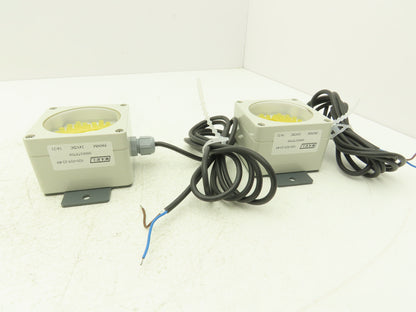 Marl 020-925-22-89 LED Cluster Light Yellow Clear Lens 24VDC W Cable Lot of 2