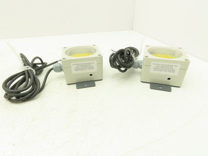Marl 020-925-22-89 LED Cluster Light Yellow Clear Lens 24VDC W Cable Lot of 2