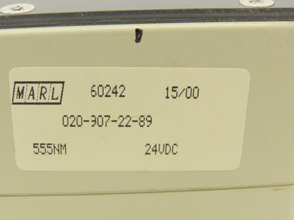 Marl 020-907-22-89 LED Cluster Light Green Clear Lens 24VDC W Cable Lot of 2