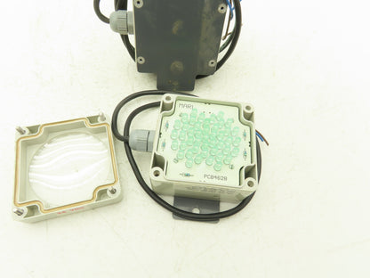 Marl 020-907-22-89 LED Cluster Light Green Clear Lens 24VDC W Cable Lot of 2