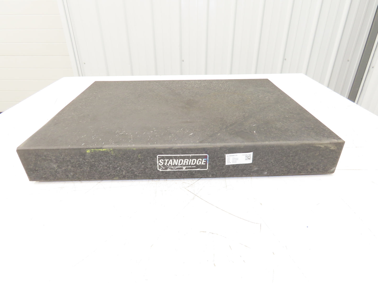 Standridge Granite Surface Inspection Plate 24 x 18 x 3" Tool Room Out of Gauge