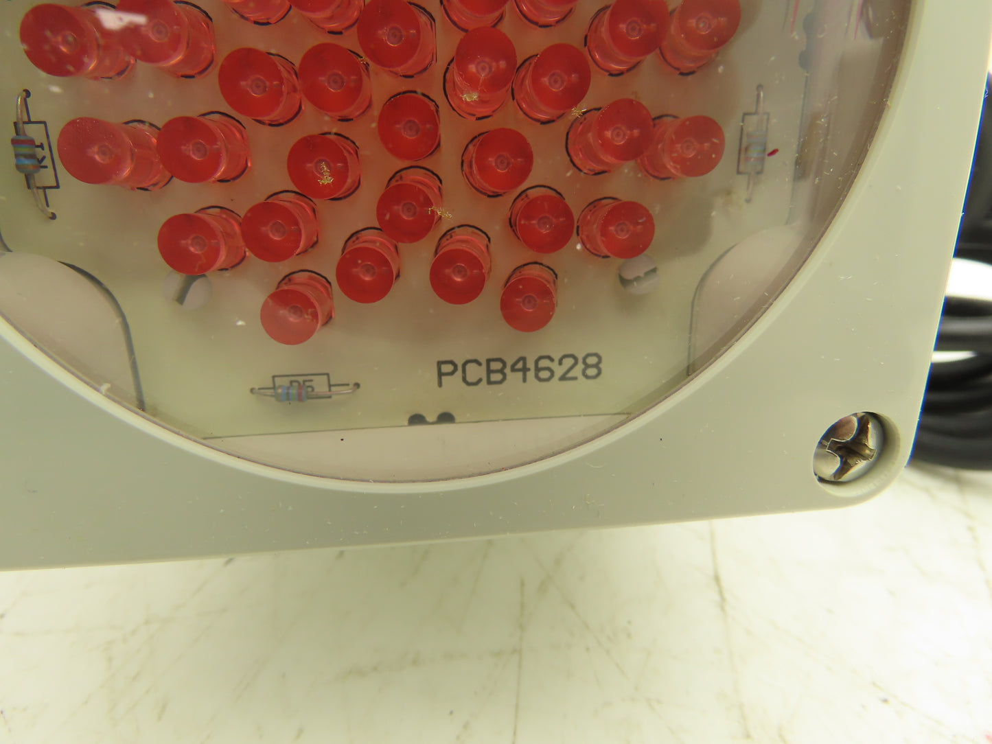 Marl 020-904-22-89 LED Cluster Light Red W Clear Lens 24VDC W Cable Lot of 2