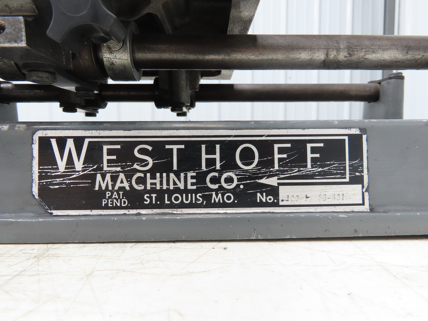 Westhoff Machine 100-1 Horizontal Drill Press Milling Machine 120VAC *Read