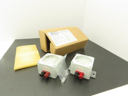 Marl 020-752-22-81 LED Cluster Light White W Clear Lens 24VDC W Cable Lot of 2