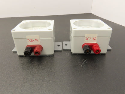 Marl 020-752-22-81 LED Cluster Light White W Clear Lens 24VDC W Cable Lot of 2