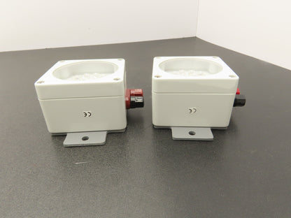 Marl 020-752-22-81 LED Cluster Light White W Clear Lens 24VDC W Cable Lot of 2