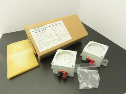 Marl 020-752-22-81 LED Cluster Light White W Clear Lens 24VDC W Cable Lot of 2