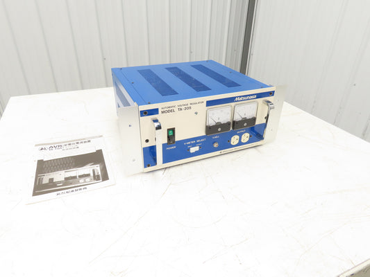 Stavol Matsunaga TA-205 Automatic Voltage Regulator 200V Input 1kVA 200V Output