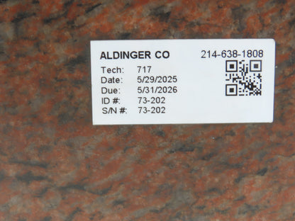 Red Toolroom Granite Surface Inspection Plate 35-3/4 x 24 x 4" Out of Gauge