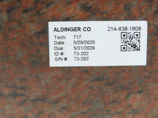 Red Toolroom Granite Surface Inspection Plate 35-3/4 x 24 x 4" Out of Gauge