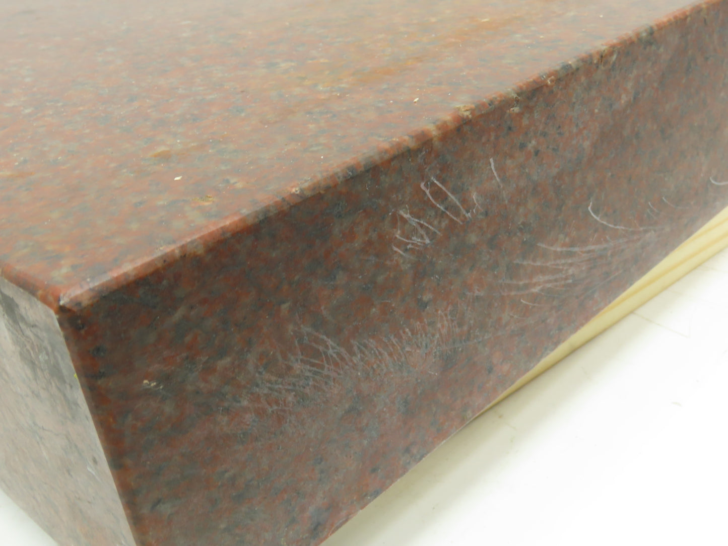 Red Toolroom Granite Surface Inspection Plate 35-3/4 x 24 x 4" Out of Gauge