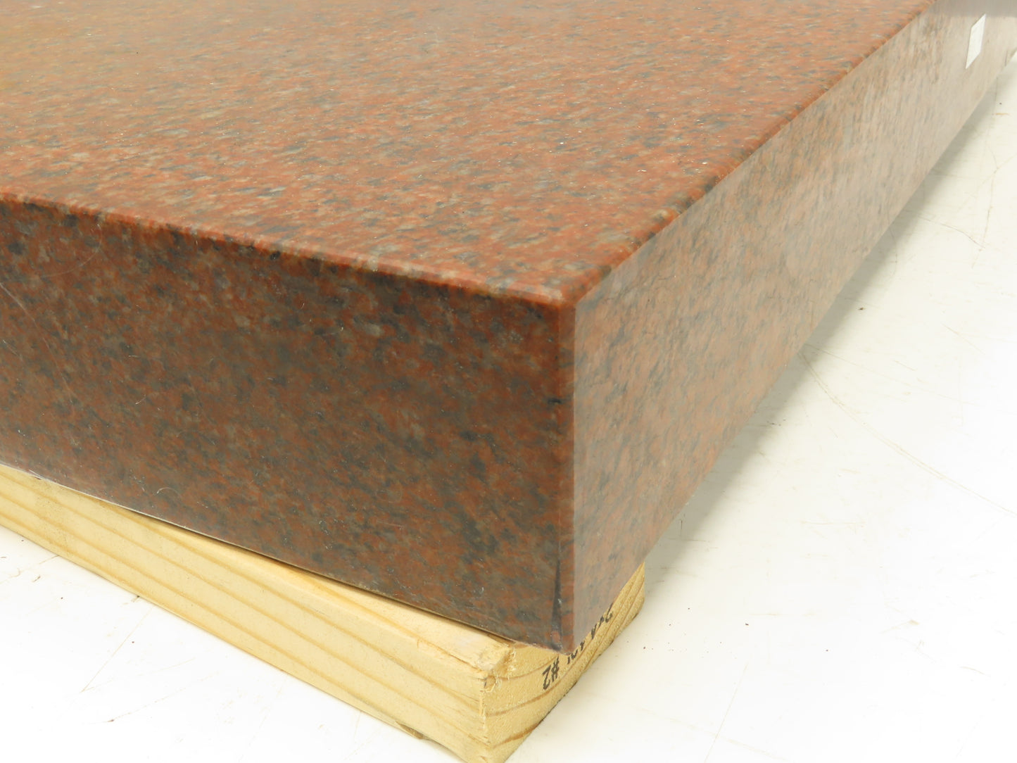 Red Toolroom Granite Surface Inspection Plate 35-3/4 x 24 x 4" Out of Gauge