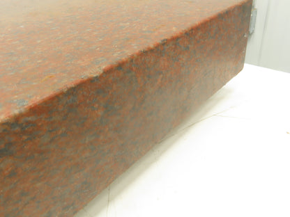 Red Toolroom Granite Surface Inspection Plate 35-3/4 x 24 x 4" Out of Gauge