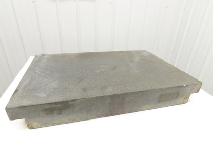 Black Toolroom Granite Surface Inspection Plate 36 x 24 x 5" 2 Ledge