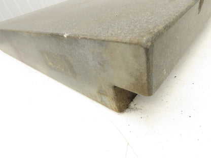 Black Toolroom Granite Surface Inspection Plate 36 x 24 x 5" 2 Ledge