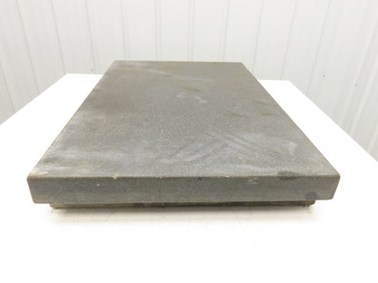 Black Toolroom Granite Surface Inspection Plate 36 x 24 x 5" 2 Ledge