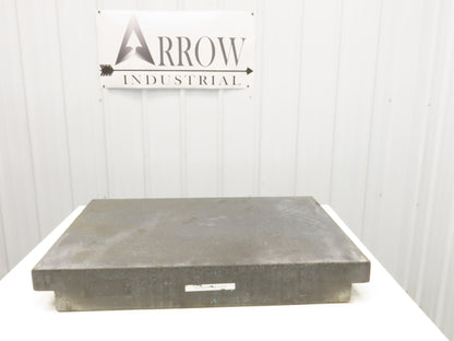 Black Toolroom Granite Surface Inspection Plate 36 x 24 x 5" 2 Ledge