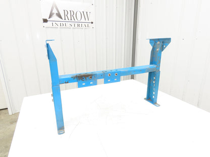 Hytrol MS-4 30"W Conveyor Leg Floor Support 15-5/8" to 21-5/8"H  BLUE