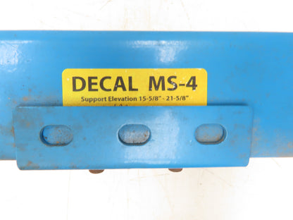 Hytrol MS-4 30"W Conveyor Leg Floor Support 15-5/8" to 21-5/8"H  BLUE