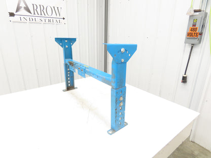 Hytrol MS-4 30"W Conveyor Leg Floor Support 15-5/8" to 21-5/8"H  BLUE