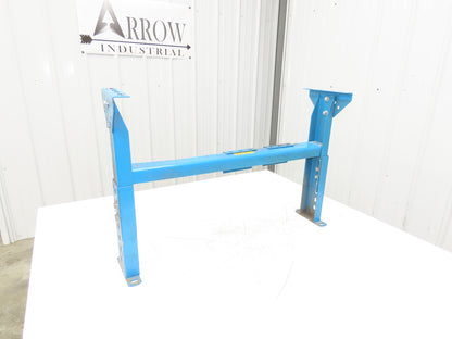 Hytrol MS-4 30"W Conveyor Leg Floor Support 15-5/8" to 21-5/8"H  BLUE
