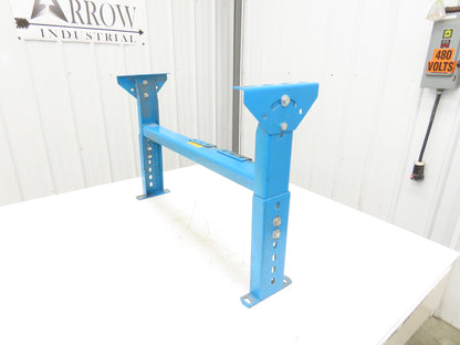 Hytrol MS-4 30"W Conveyor Leg Floor Support 15-5/8" to 21-5/8"H  BLUE